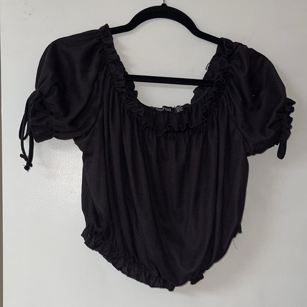 Black crop top